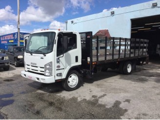 2013 ISUZU NRR FLATBED TRUCK 