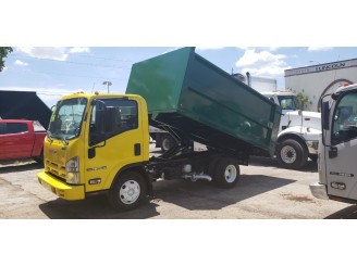 2009 ISUZU NPR-HD LANDSCAPE DUMP TRUCK